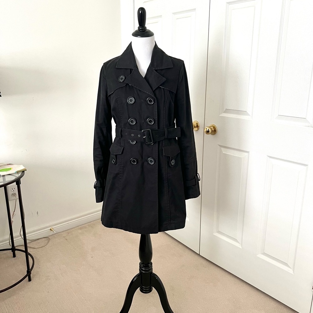 LADY DUTCH black trench coat size small